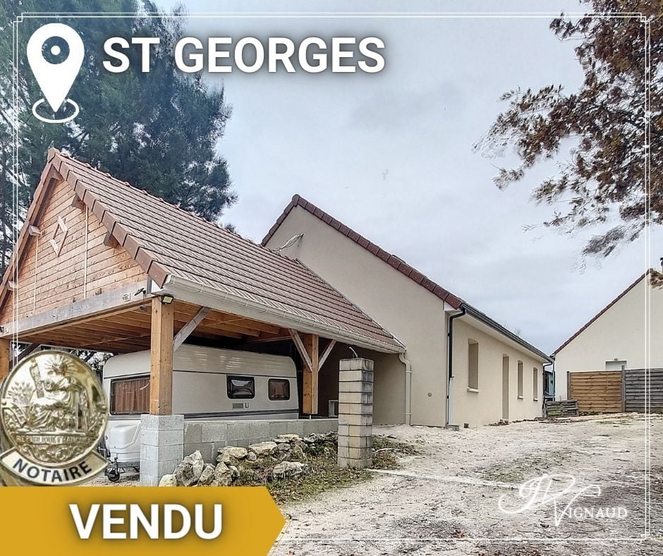 Exclusivité saint georges sur cher, standing, maison neuve, grand séjour, poele à bois, climatisation