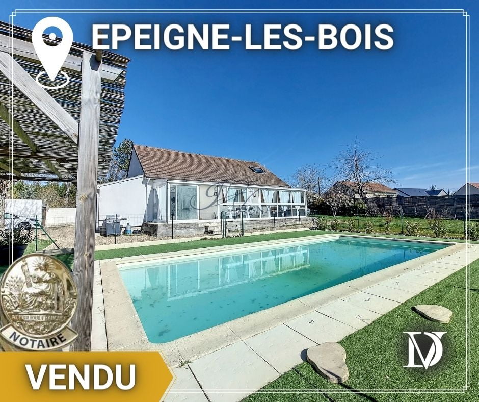 Maison à vendre épeigne les bois, plain pied, 4 chambres, récent, piscine, véranda,