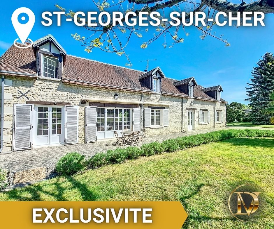 A vendre sur Bléré, Chenonceaux, longère tourangelle avec granges à aménager, puit, terrain au calme, proche centre ville, indre et loire