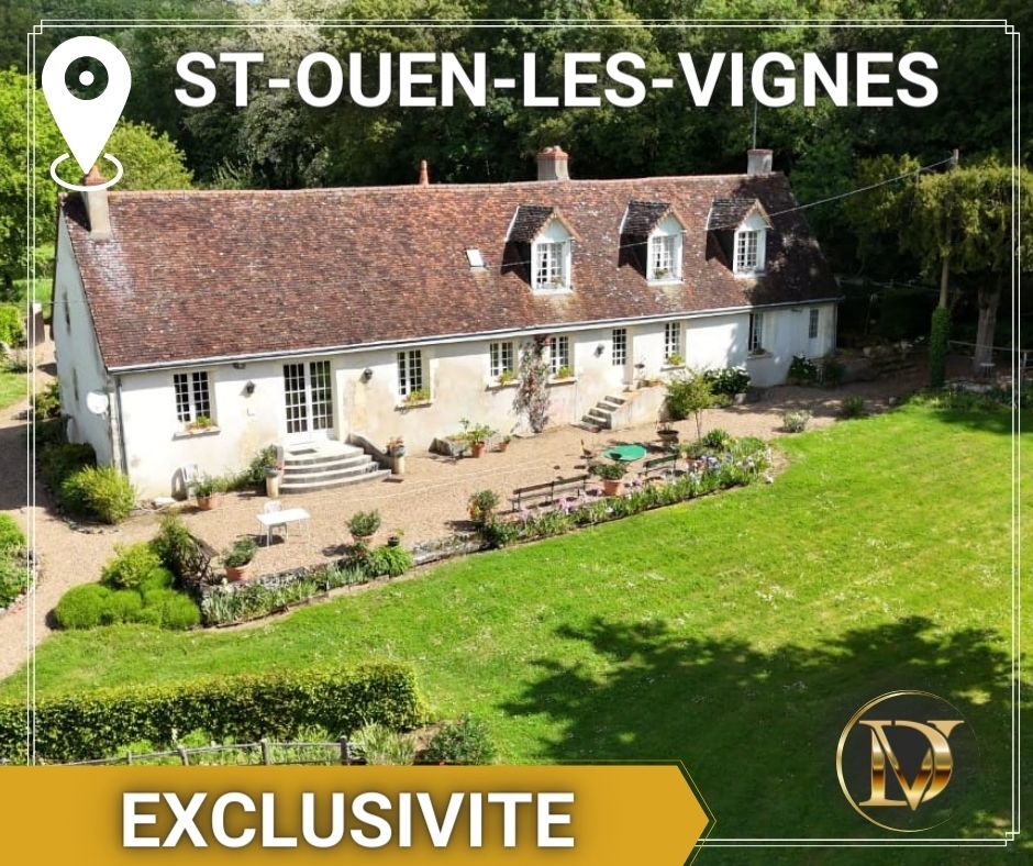 A vendre sur Bléré, Chenonceaux, longère tourangelle avec granges à aménager, puit, terrain au calme, proche centre ville, indre et loire