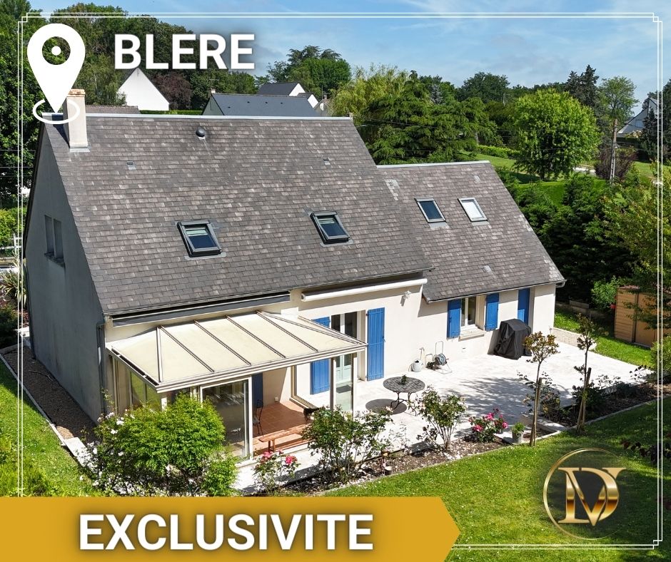 A vendre sur Bléré, Chenonceaux, longère tourangelle avec granges à aménager, puit, terrain au calme, proche centre ville, indre et loire